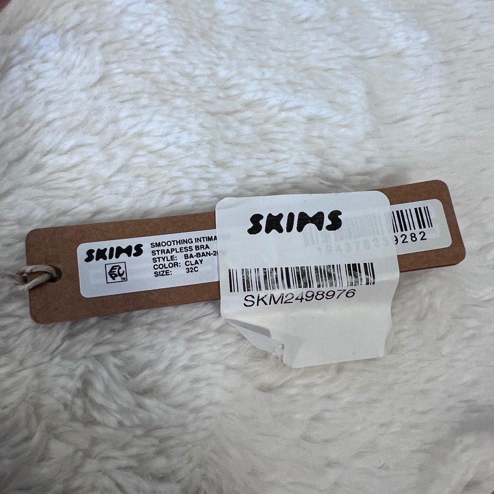 Skims‎ Women's Smoothing Intimates Strapless Bra Clay Size 32C NWT - Picture 7 of 8
